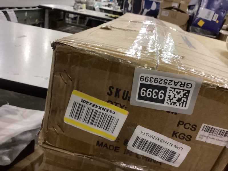 Condition photo showing New/Like New for Modern Crystal Chandelier for Dining Room,Black and Gold Pendant Lights Fixture with 8-Lights,Adjustable Height Hanging Ceiling Light for Kitchen Island,Bedroom,Over Table,Living Room Black-8light