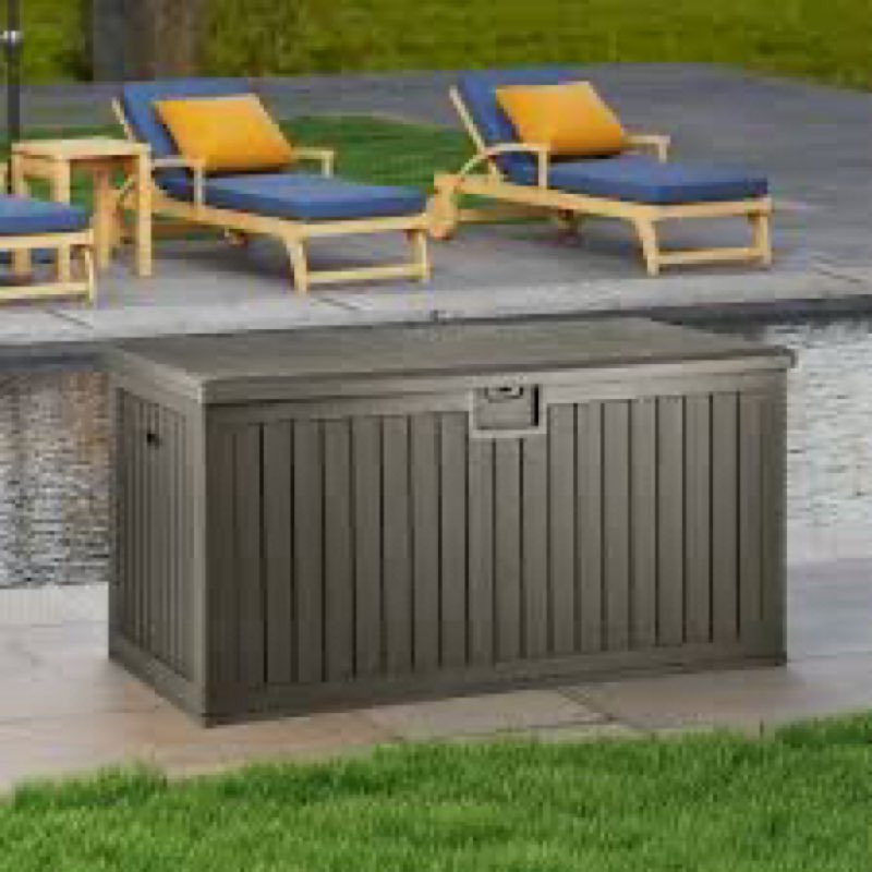 Balconera 230 Gallons Water Resistant Deck Box With Flexible Divide