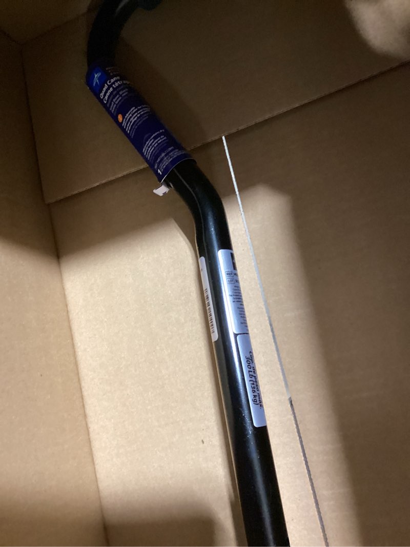 Condition photo showing Good Condition for medline aluminum quad cane with small base for balance, height adjustable 29" to 38", knee injuries, surgery recovery & mobility, lightweight walking aid for seniors & adults, 300 lb weight capacity