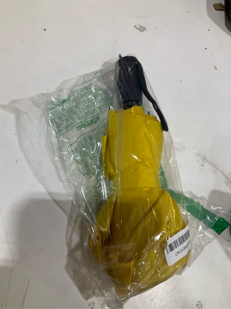 Condition photo showing Good Condition for windproof travel umbrella - compact & withstands winds up to 85mph, strongest premium auto folding umbrella for rain and sun - durable, light & portable for women & men, fits backpack & cars 02. yellow