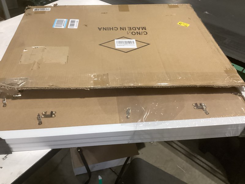 Condition photo showing Good Condition for Abtgt 20x28 Picture Frame Set of 3, Display Pictures 16x24 with Mat or 20x28 without Mat, Poster Frame for Wall Mounting Display, White White 20x28