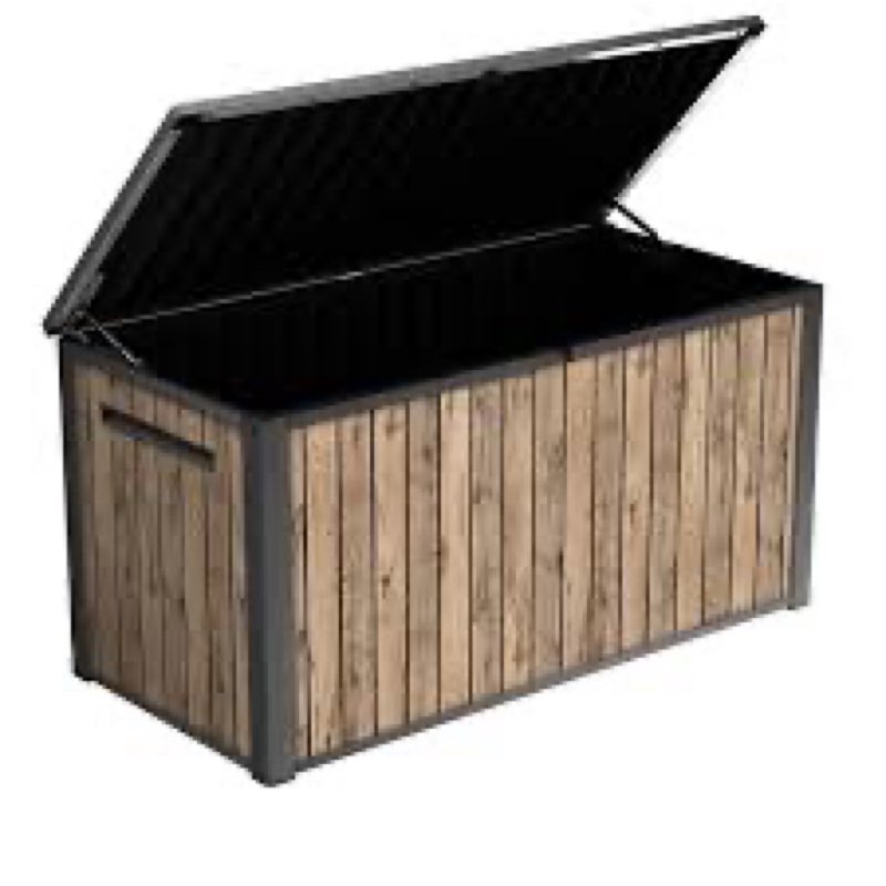 170 gal. resin deck box large indoor/outdoor storage