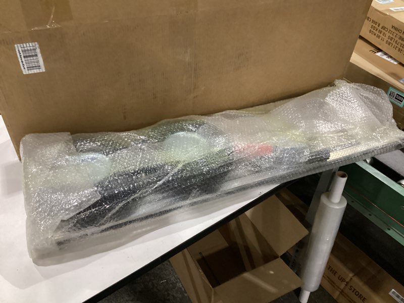 Condition photo showing New/Like New for aluminum hand truck dolly cart with 10" pneumatic tire,hand trucks heavy duty 600 lbs capacity,platform hand cart for transport & moving in warehouse, home, supermarket 21 red