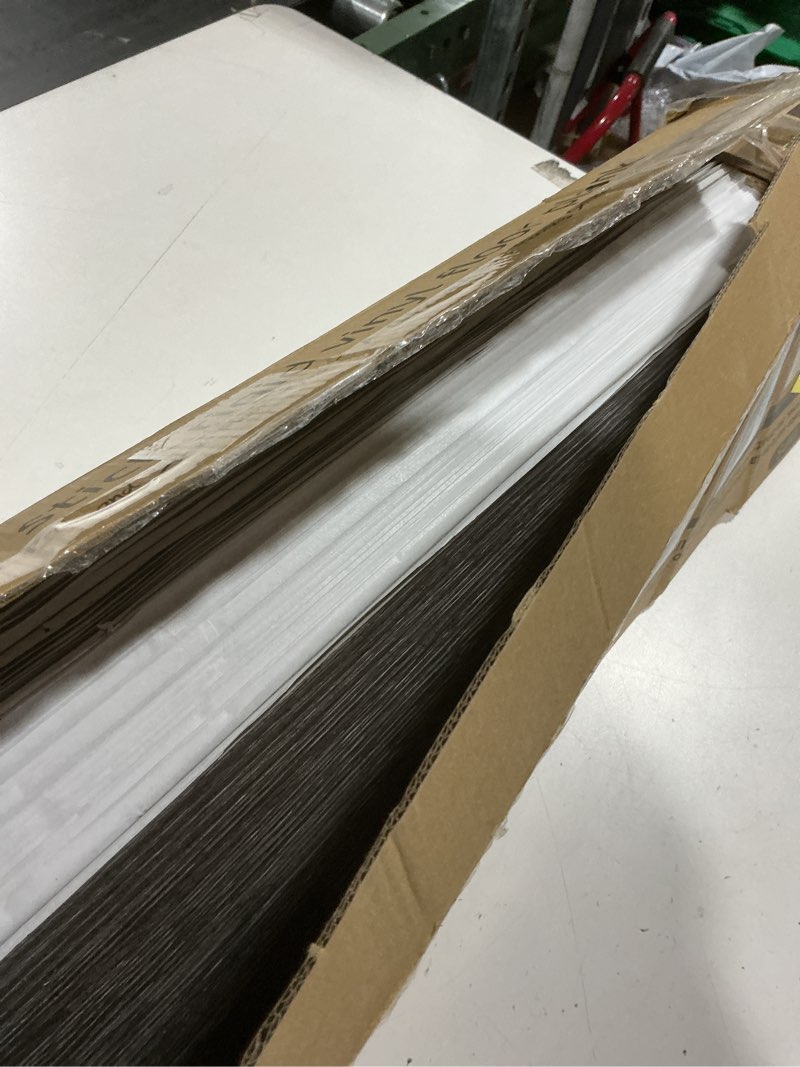 Condition photo showing Good Condition for art3d peel and stick floor tile vinyl wood plank 36-pack 54 sq.ft, deep gray, rigid surface hard core easy diy self-adhesive flooring 36 x 6 x 0.1 inches deep grey 36