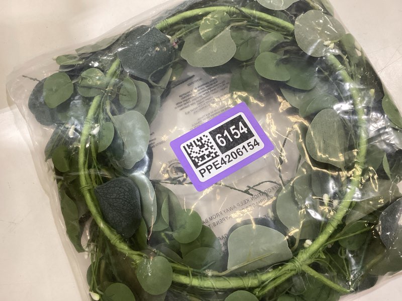Condition photo showing Good Condition for 20inch eucalyptus wreaths for front door spring and summer green wreath with berries farmhouse door wreath year round wreaths for front door indoors 20 inches