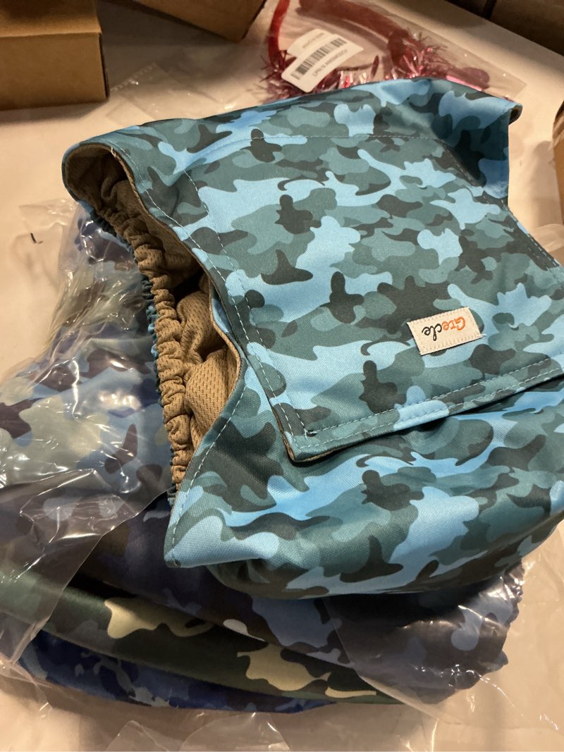 Condition photo showing Good Condition for 5 Pack Dog Diapers Male Reusable, Premium Belly Bands for Male Dogs, High Absorbing Pee Wraps for Doggie in Incontinence or Excitable Urination Flower XS XSmall Cute Puppy