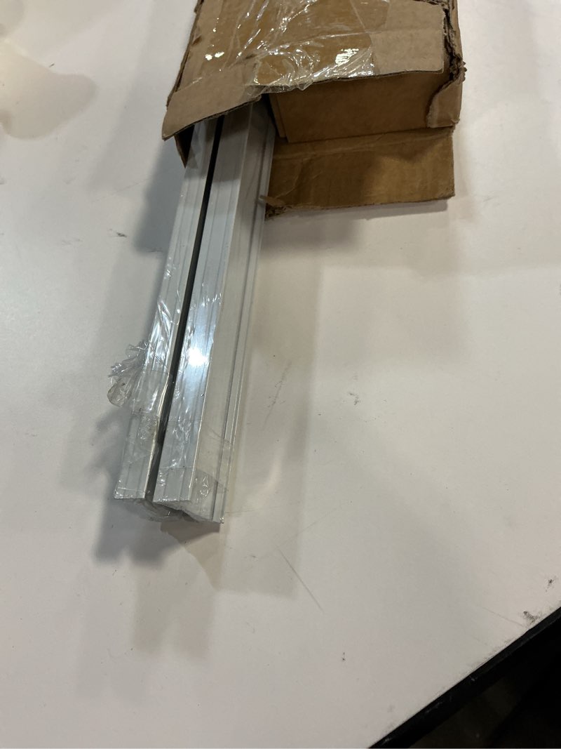 Condition photo showing New/Like New for Aluminum Flexible Curtain Track 3ft-6.6ft / 2 Meter-Bendable Ceiling Track For Curtains, Ceiling/Wall Mount Curtain Rail System For Curved Shower Curtain, RV/Sliding Curtain Track (WHITE)