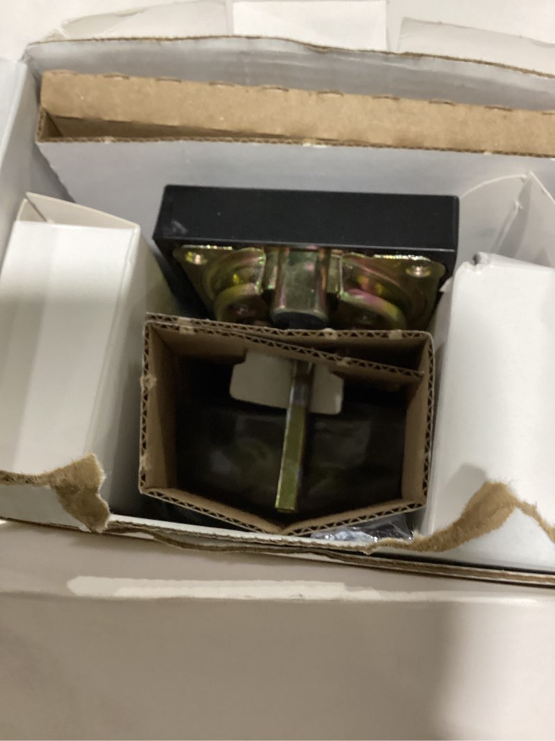 Condition photo showing As Is for kwikset halo touch fingerprint wi-fi smart lock, keyless entry door deadbolt, geofence auto-unlock, grade aaa certified, no hub required easy install, matte black lifetime finish warranty matte black smart lock