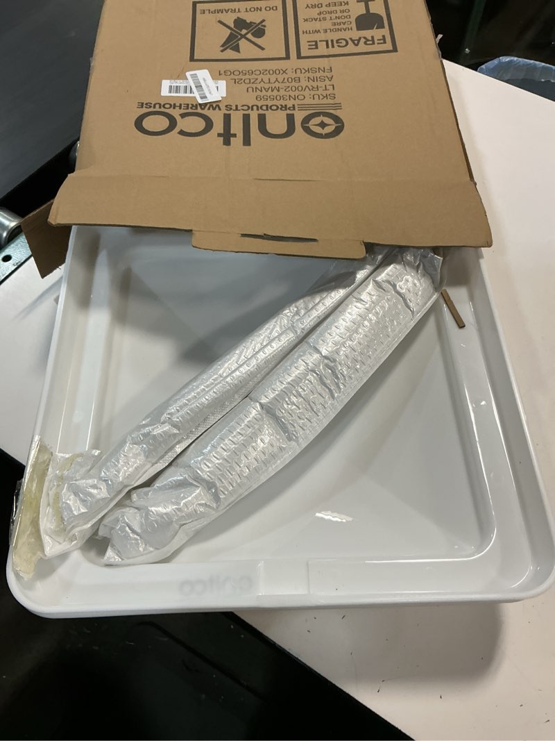 Condition photo showing Good Condition for expert rv vent lid replacements (2-pack) - universal fit for trailers, campers & motorhomes, white covers with durable metal hinges, compatible with jensen, ventline & elixir vents universal 2-piece