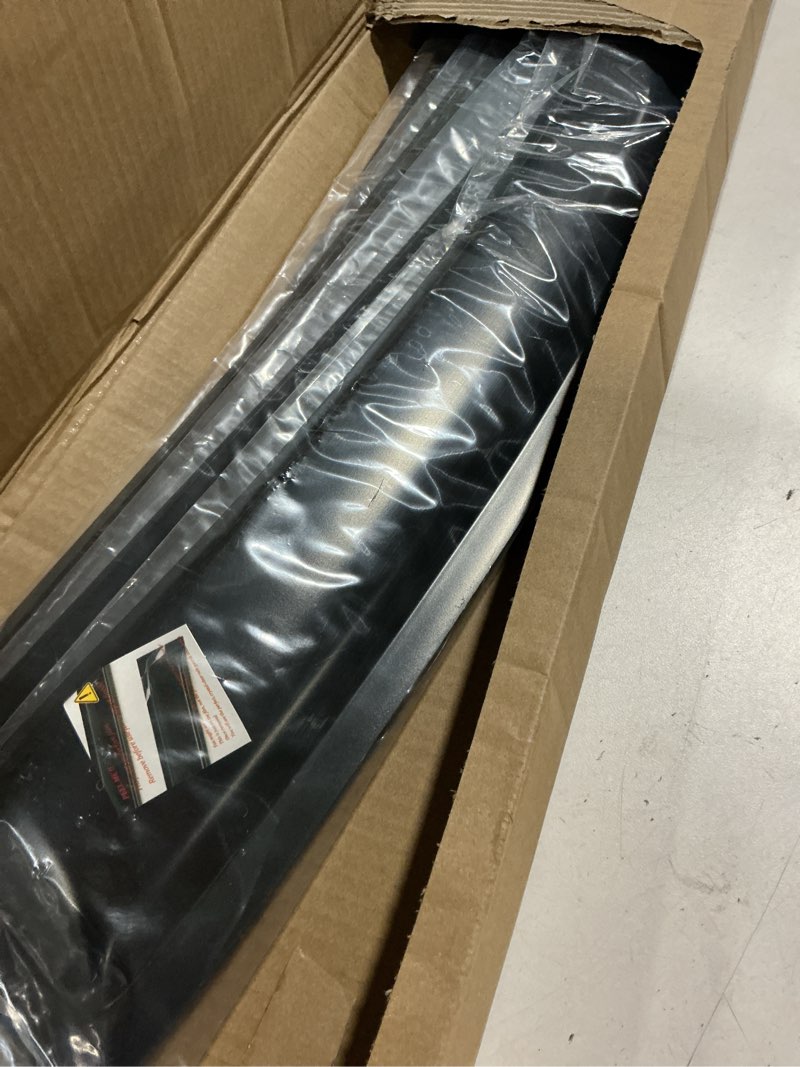 Condition photo showing Good Condition for 4pcs side window wind deflector, out-channel tape-on dark smoke nice rain guards set, window visor compatible with 2014-2020 chevy impala 94991 for 2014-2020 chevy impala