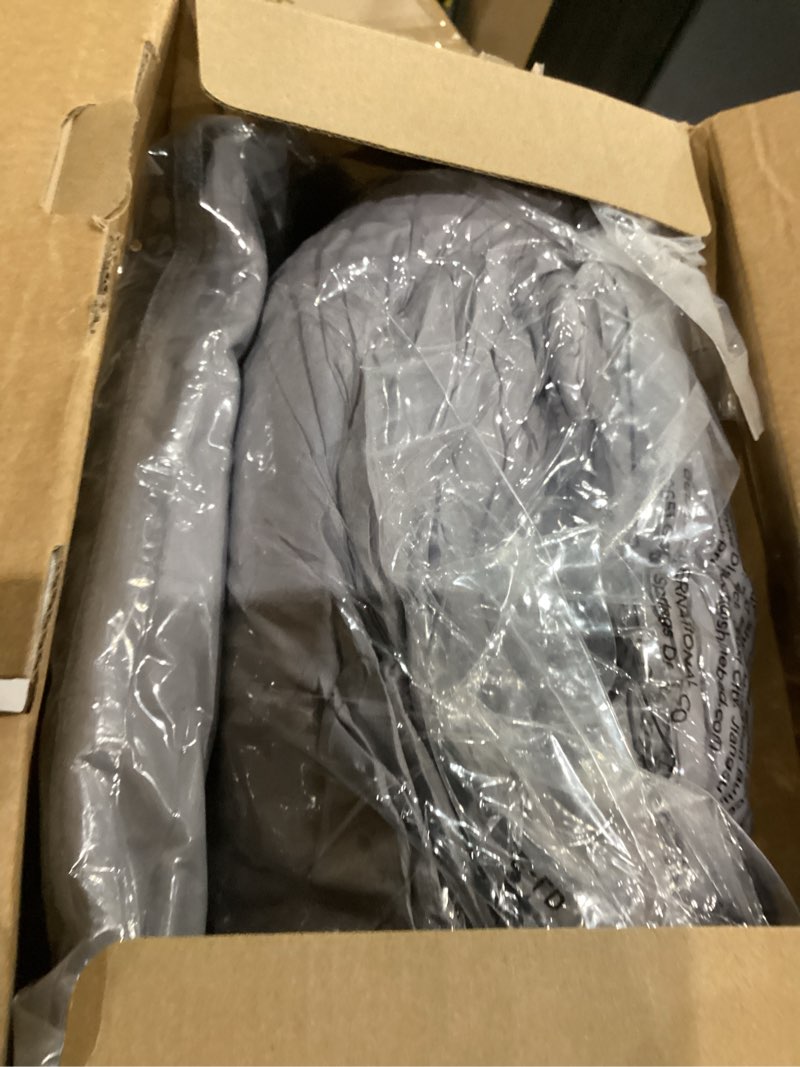 Condition photo showing As Is for Bedsure California King Comforter Set Grey - Bed in a Bag Cal King Bedding Set 7 Pieces, GentleSoft™ Pintuck Bed Set Gift for Family, Pinch Pleat Grey Comforter with Sheets, Pillowcases & Shams California King 01 - Grey