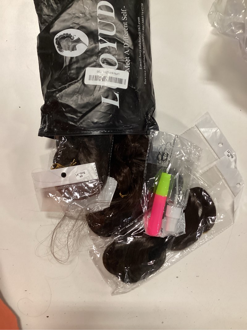 Condition photo showing New/Like New for french curly braiding hair 18 inch loose wavy 6 packs black bouncy braiding hair extensions 90g/pack synthetic french curl crochet hair for black women (18 inch,6 packs,1b) 18 inch (pack of 6) 1b