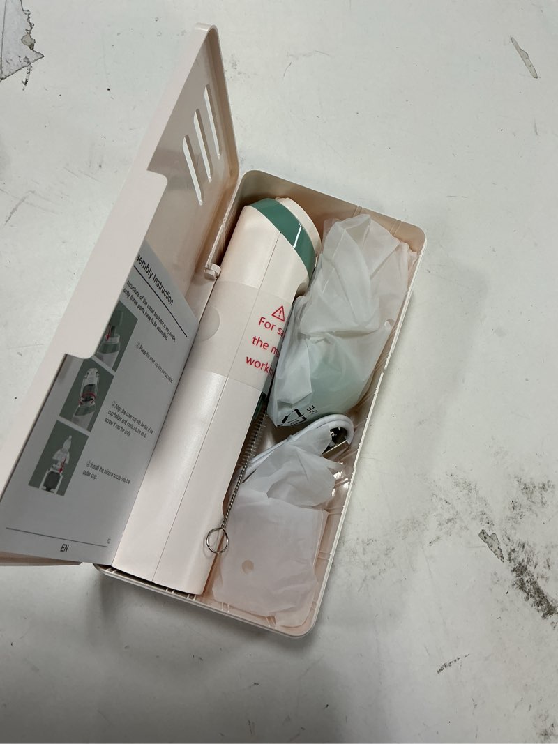 Condition photo showing Good Condition for Electric Nasal Aspirator for Baby, Nose Aspirator for Toddlers, Waterproof Baby Nose Sucker, Nose Cleaner with 3 Silicone Tips, Adjustable Suction Level, Music and Light Soothing Function,Green