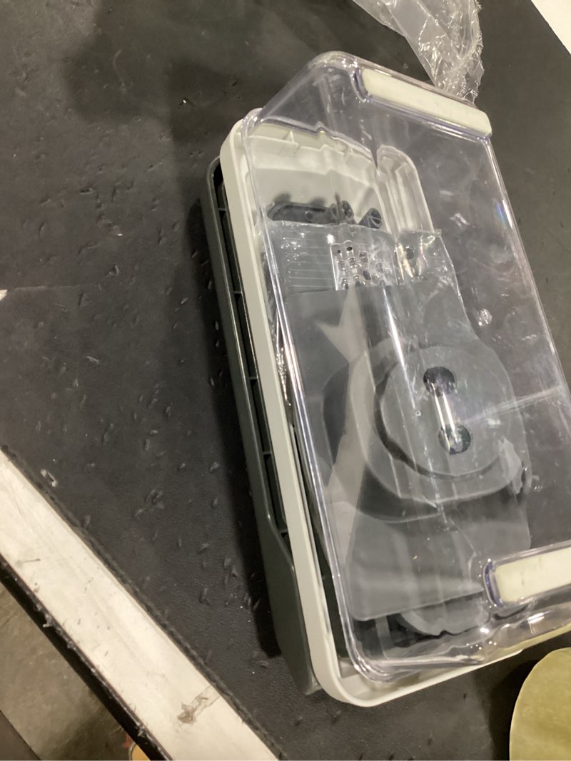 Condition photo showing As Is for (similar/incomplete) mueller vegetable chopper mandoline slicer, food veggie chopper, cheese grater, onion vegetable cutter with container, dicer, kitchen gadgets & essentials, white sand/grey