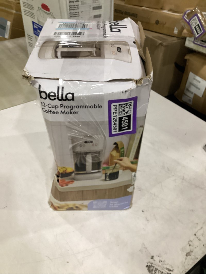 Condition photo showing Good Condition for bella 12 cup programmable coffee maker, reusable dishwasher safe accessories, easy lcd display, auto