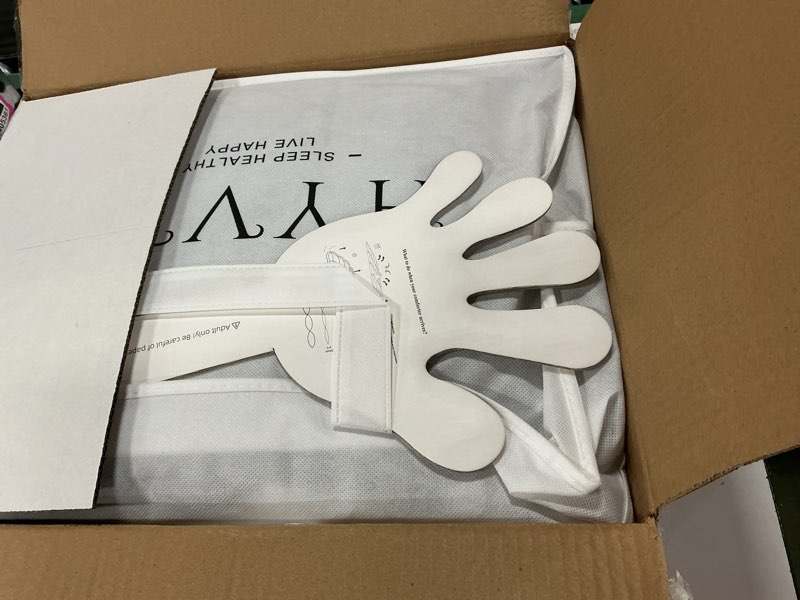 Condition photo showing New/Like New for Luxury Down and Down Fiber Comforter, Medium Warmth All Season Duvet Insert, Ultra-Soft 750 Fill - Power Hotel Collection Comforter, Fluffy and Cozy - King 106 X 90”