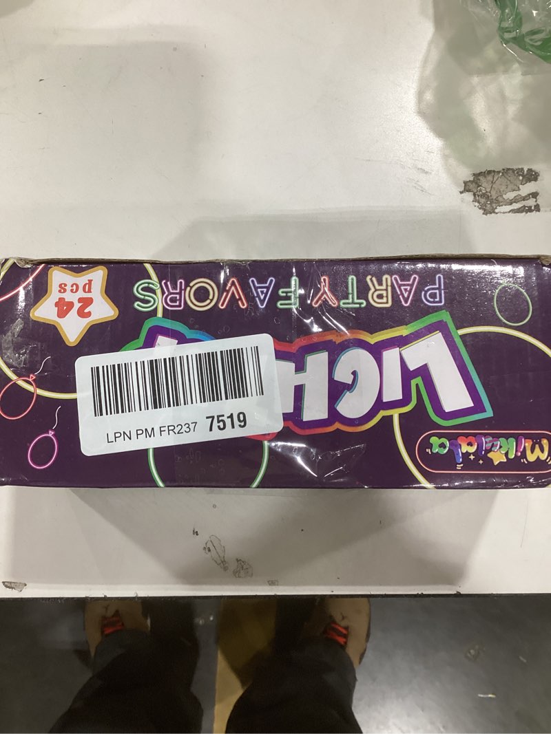 Condition photo showing New/Like New for 24Pcs Glow in the Dark Party Supplies for Kids/Adults, Flashing Light up Toys LED Bracelets Valentines Glow Sticks, Mardi Gras Party Favors Carnival Birthday Concert Gifts Accessory 24 pcs