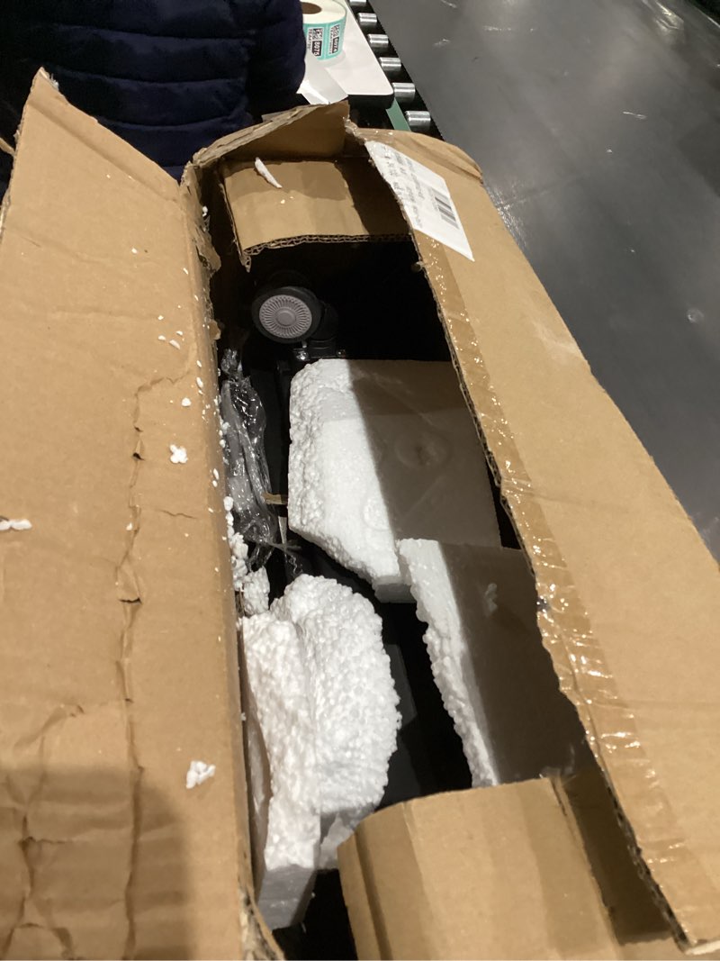 Condition photo showing As Is for Foldable Utility Cart ?Folding Shopping carts?Collapsible cart with Stair Climbing Wheels, 8 Wheel Shopping cart?Collapsible Rolling Crate with Telescoping Handle (Black, 17.32 * 17.13 * 30.12) Black Large