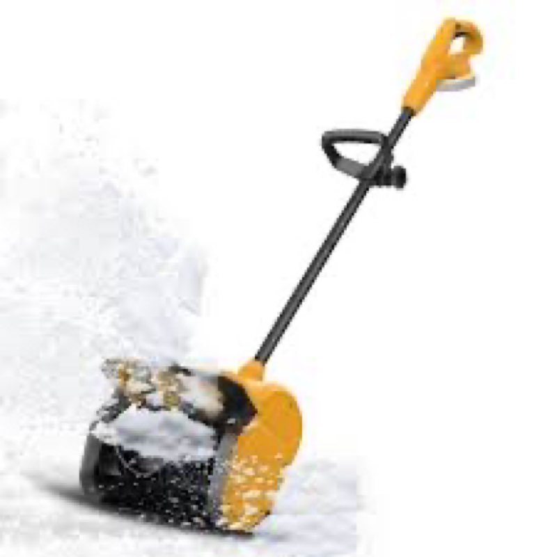 LIVOWALNY Electric Cordless Snow Shovel Compatible with Dewalt 20V Battery, 12"x6" Clearing Path Lig