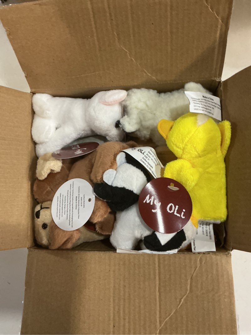 Condition photo showing Good Condition for my oli 10 pack farm stuffed animals set, 3.5" plush toy for kids | plush cat dog duck rabbit pig sheep cow horse stuffed animal gift for boy girl 10pcs - stuffed farm animals 3.5"