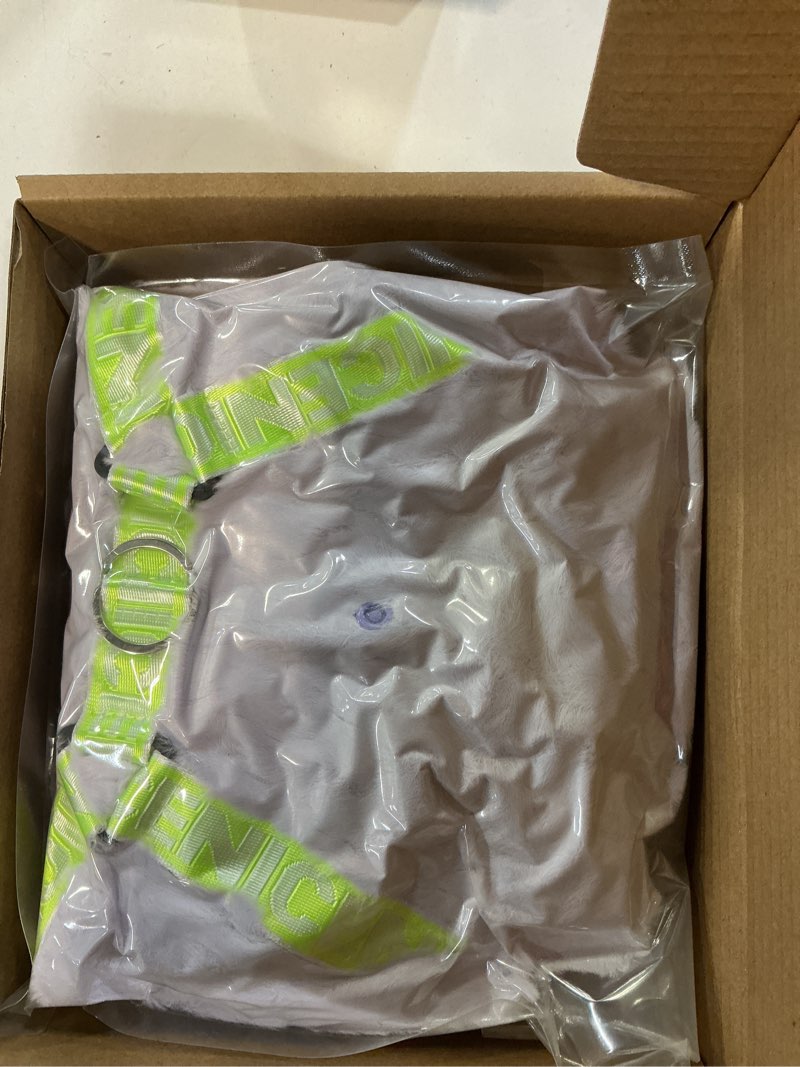 Condition photo showing New/Like New for Similar Fleece Small Dog Jacket Coat for 12 to17 lbs - Windproof Dog Clothes Coat with Harness Built in Winter Outdoor Dogs Coats for Small Dogs L(Weight: 12-17 lbs) Yellow