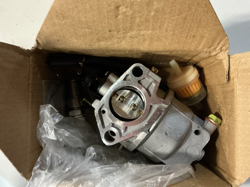 Condition photo showing Good Condition for gp5500 carburetor fits for generac gp6500 dewalt dg6000 6550 7000b dxgnr7000 dxgnr8000 dxgnr8750 watts gas generator 420cc 13hp engine with fuel line filter gasket spark plug carb kit