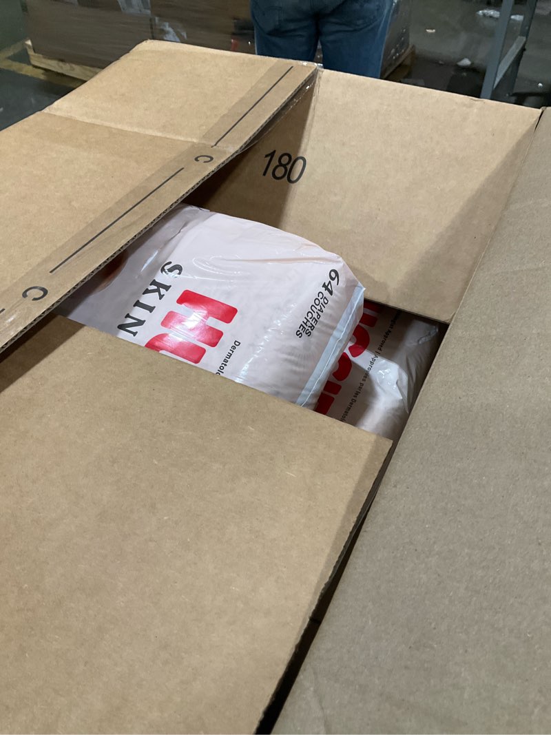 Condition photo showing Good Condition for huggies size 2 diapers, skin essentials baby diapers, size 2 (12-18 lbs), 192 count (3 packs of 64), packaging may vary size 2 192