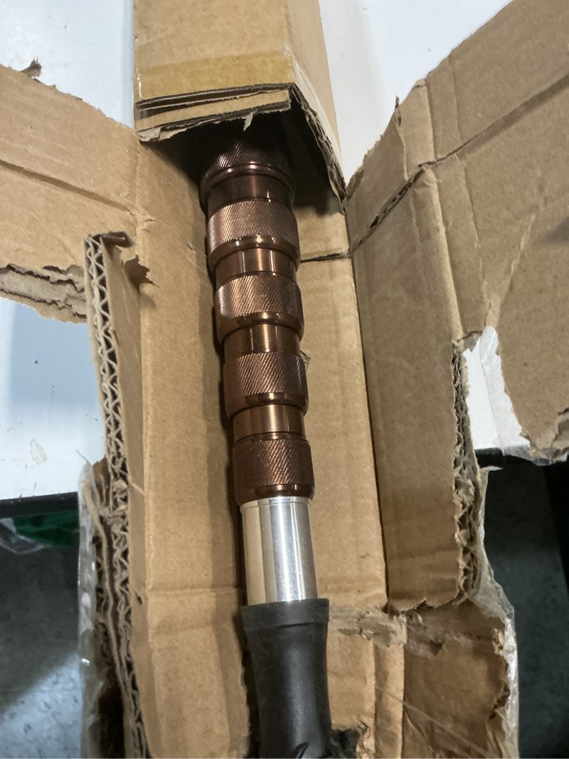 Condition photo showing As Is for 20ft heavy-duty fiberglass telescopic extension pole - high stiffness, non-conductive, twist lock for electrical rescue, indoor cleaning, pool washing,paint,boat hooks&flags- universal threaded tips