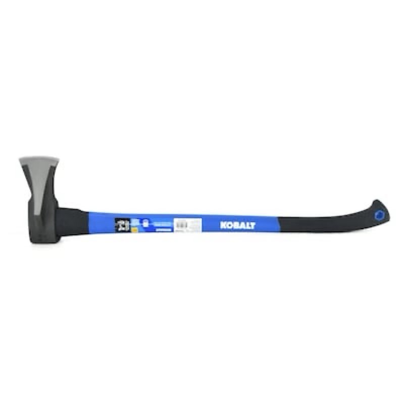 kobalt 4.5-lb carbon steel wood splitter with 33.25-in steel handle