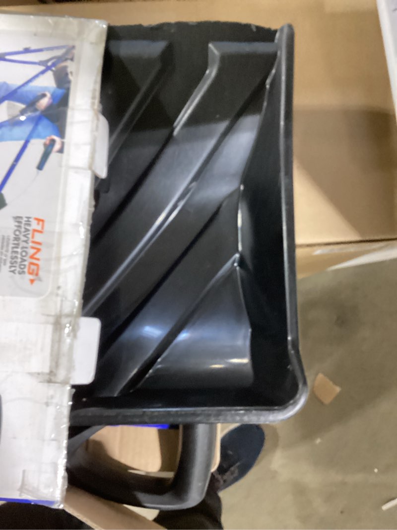 snow joe sj-shlv20 shovelution snow shovel with spring-assist handle, heavy-duty shovel for fast sno