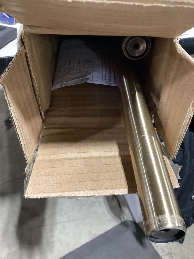 Condition photo showing Good Condition for Antique Bronze Window Curtain Rods 72to 144 Inch, Adjustable Curtain Rod,Heavy Duty Window Rods,Thicken Sturdy Drapery Rods,Single Telescoping Decorative Curtain Rod for Window 72-144" Antique Bronze