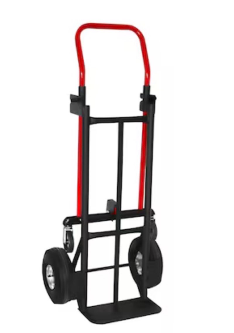 milwaukee 800-lb capacity 4 -wheel multiple colors/finishes steel convertible hand truck