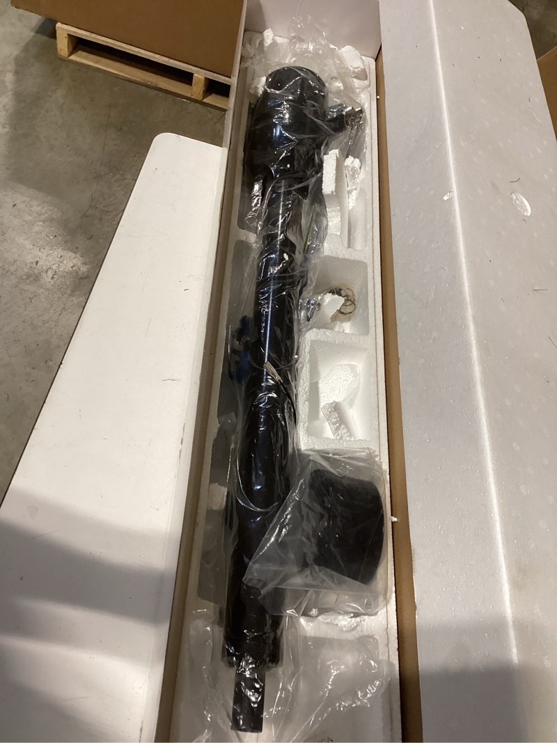 Condition photo showing Good Condition for replacement for gm 32 inch tilt manual steering column floor shift hot rod, with key & 9 holes adapter, stainless steel black coating black, 32" manual with key