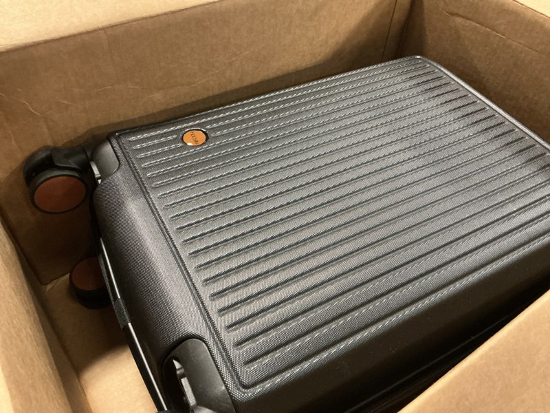 Condition photo showing As Is for Carry on Luggage with Spinner Wheels, 22x14x9 Airline Approved Carry-on Suitcase, Small Hardside Luggage with TSA Lock,Hard Shell Suitcase,Hard Case for Travel (Black, 20-Inch) 20-Inch Black