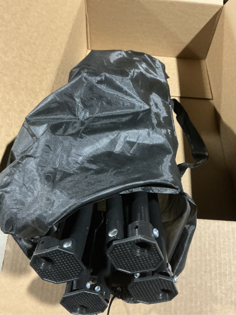 Condition photo showing As Is for Folding Camping Chair, Portable Outdoor Backpacking Chair for Fishing, Hiking, Picnic, Camping, Beach, Lawn, Concert, Ultralight Compact Camping Chair with Carry Bag, 23"D x 14.2"W x 14.2"H (Beige)