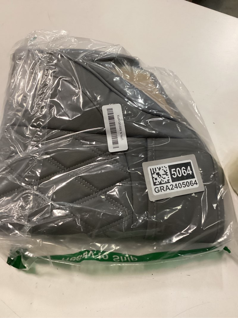 Condition photo showing Good Condition for 1 Pack Leather Front Car Seat Cover Bottom Car Seat, Anti-Slip and Full Wrap Driver Car Seat Protectors, Luxury Waterproof Bottom Auto Seat Cushion Pad Mat for Most Vehicles(Gray) gray-1pcs