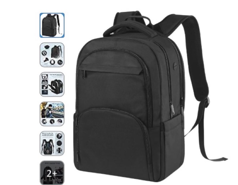 (Similar) Backpacks for Men Women, Business Anti Theft Computer Black