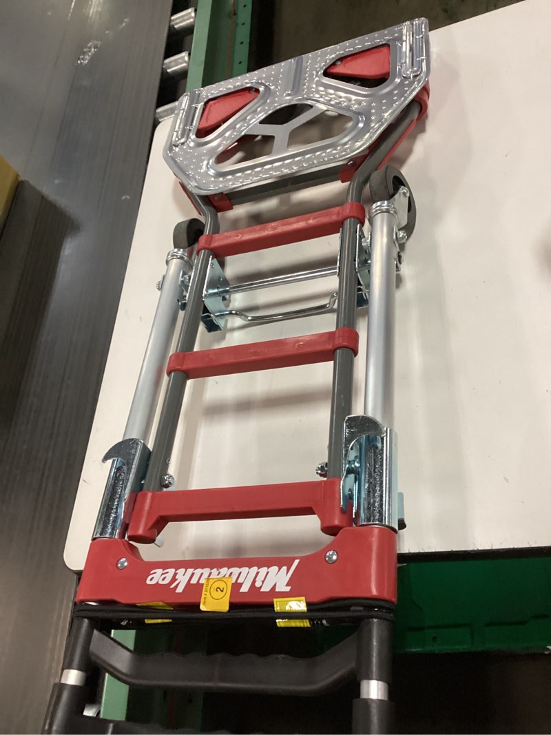 Condition photo showing Good Condition for Milwaukee 150-lb Capacity 4 -Wheel Multiple colors/finishes Aluminum Convertible hand truck