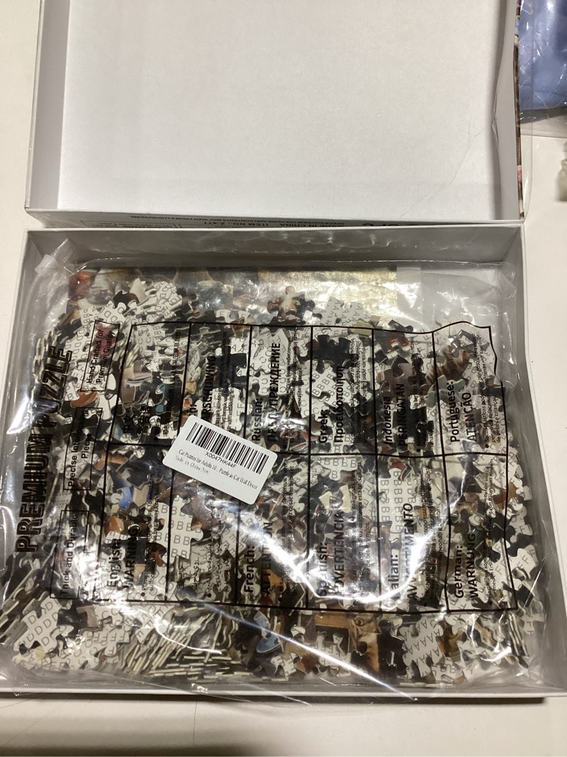 Cat Puzzles for Adults 1000 Pieces and Up, Vintage Cats Animal Puzzle Collects 40 Coffee Book Cats C