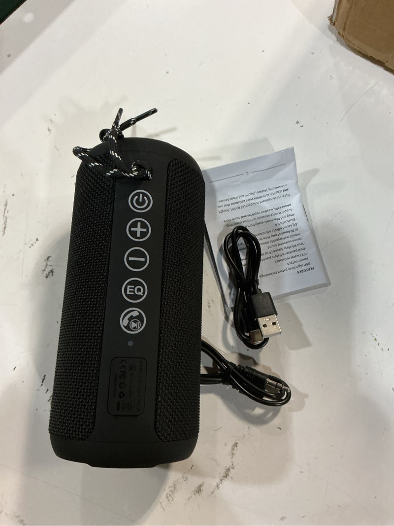 Condition photo showing Good Condition for ortizan portable bluetooth speaker (1nd gen), ipx7 waterproof, wireless, big sound and deep bass, tws pairing, 30hrs of playtime, for home/party/outdoor/beach, birthday gifts for men women - black