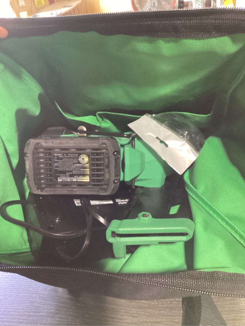 Condition photo showing As Is for metabo hpt multi-volt 3-1/2 in 21 degree cordless roundhead framing nailer (battery included)