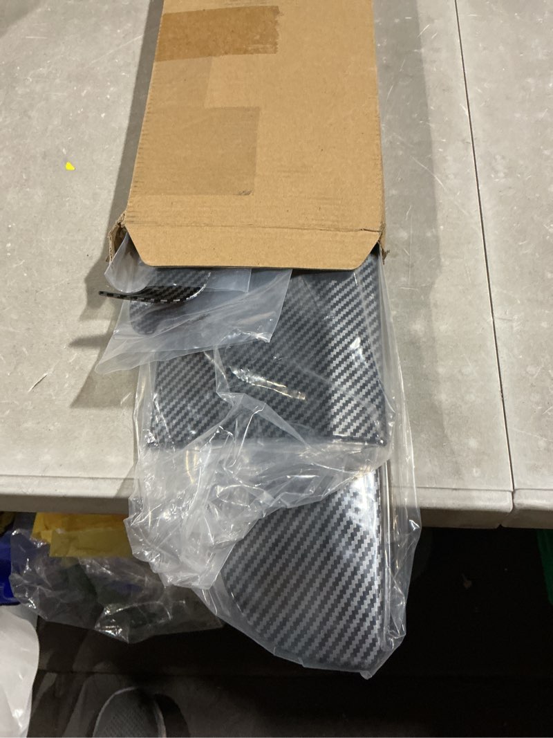 Condition photo showing Good Condition for dashboard cover wrap and front air condition vent cover for 2024 model 3 highland and 2025 model y juniper, interior decoration accessories, not for performance (matte carbon fiber pattern, 4pcs) dashboard cover & front ac vent matte carbon fiber pattern