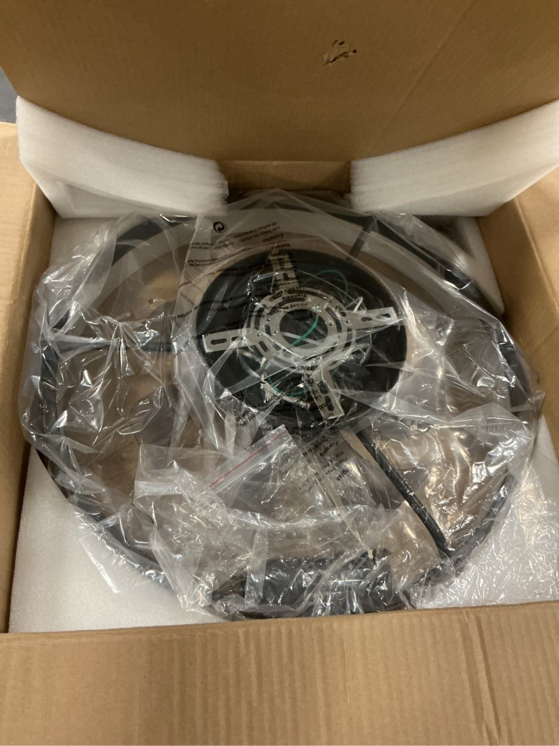 Condition photo showing Good Condition for Ceiling Fans with Lights and Remote, 20" Modern Low Profile Ceiling Fan with Light, Stepless Color Temperature Change and 6 Speeds for Bedroom, Kids Room and Living Room (Black)