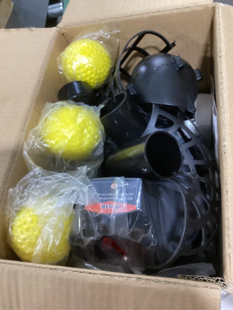 Condition photo showing As Is for Furlihong 698BH Versatile Baseball & Tennis Toss Machine for Solo Training, Powered by Battery or AC Adapter, Extendable Ball Chute, Come with Dimpled Balls, for Kids and Beginner