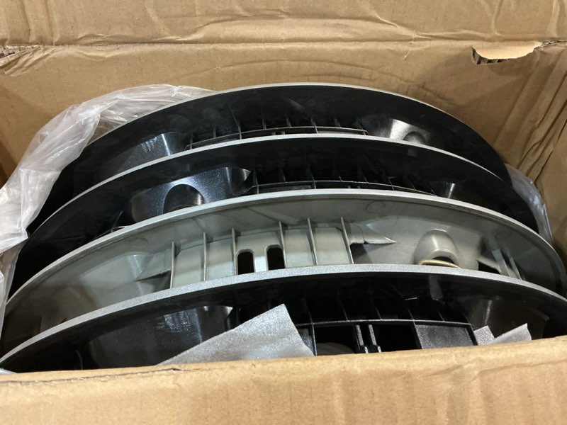 Condition photo showing As Is for nilight wheel cover hubcaps 17 inch compatible for toyota rav4 2019 2020 2021 2022 2023 2024 2025 hub caps 17 inch set of 4 rim covers protector wheel replacement 42602-0r040 42602-42040, silver for toyota rav4 2019-2025