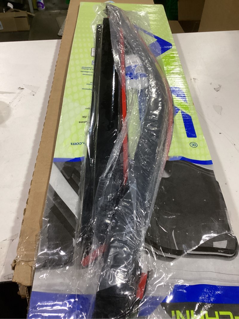 Condition photo showing As Is for Auto Ventshade [AVS] in-Channel Rain Guards for 2017-2026 Ford F-250/F-350/F-450 Super Duty, SUPERCREW ONLY | Window Vent Visors, 4 pcs. - Smoke | 194381
