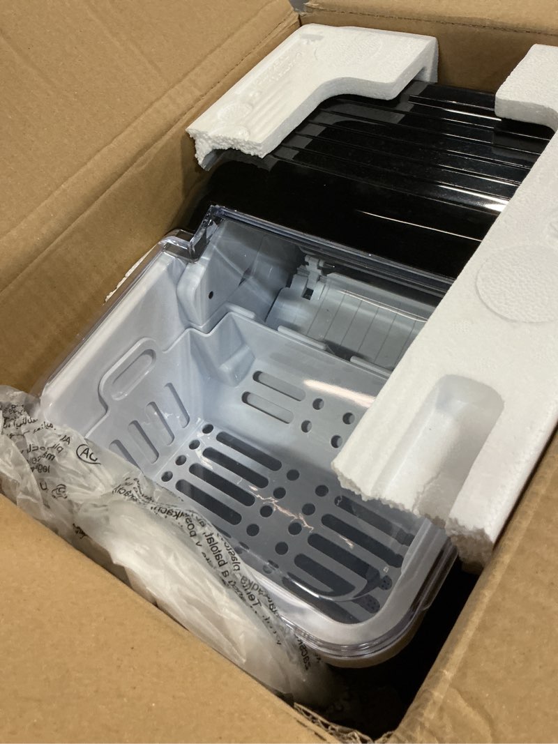 Condition photo showing Good Condition for igloo automatic ice maker, self-cleaning, countertop size, 26 lbs in 24 hours, 9 large or small ice cubes in 7 minutes, led control panel, scoop included, great for water bottles, stainless steel stainless steel 26 lb pro