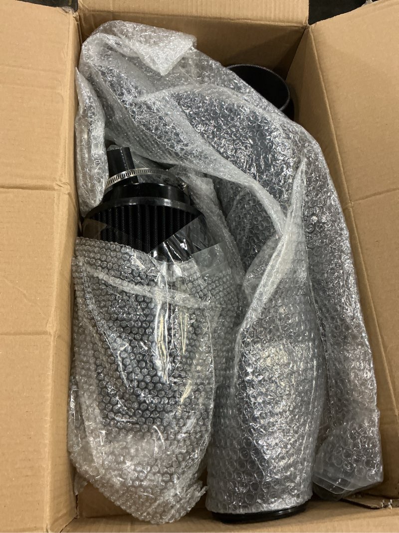 Condition photo showing Good Condition for 6.0 powerstroke cold air intake kit?4?cold air intake pipe kit with oiled filter compatible with 2003-2007 ford f250 f350 f450 excursion 6.0l powerstroke diesel(black) black - 6.0l (2003-2007)