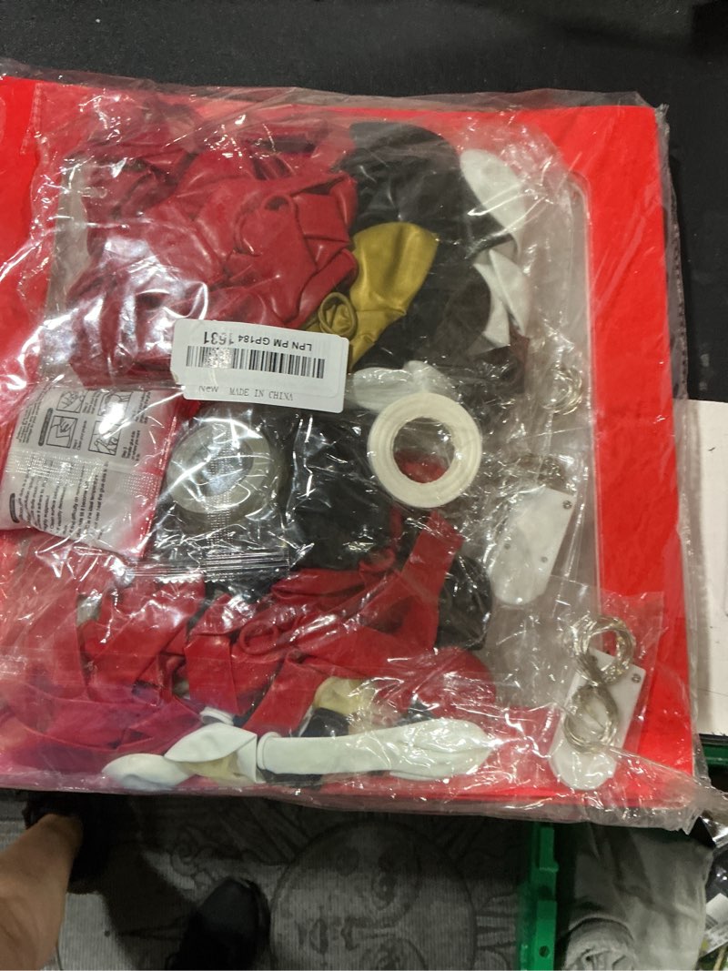 Condition photo showing Good Condition for dazonge graduation decorations 2026, set of 4 red grad balloon boxes with 139pcs balloon arch garland kit & 4 light strings - so proud of you 2026 graduation decorations for any grades