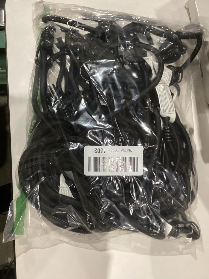 Condition photo showing Good Condition for rocket straps - ultimate outdoor bungee cord assortment - heavy duty set of 12 bungee cords (72") double-j hooks - elastic straps for camping, securing, and diy and multipurpose 12 piece - 72" double-j hook